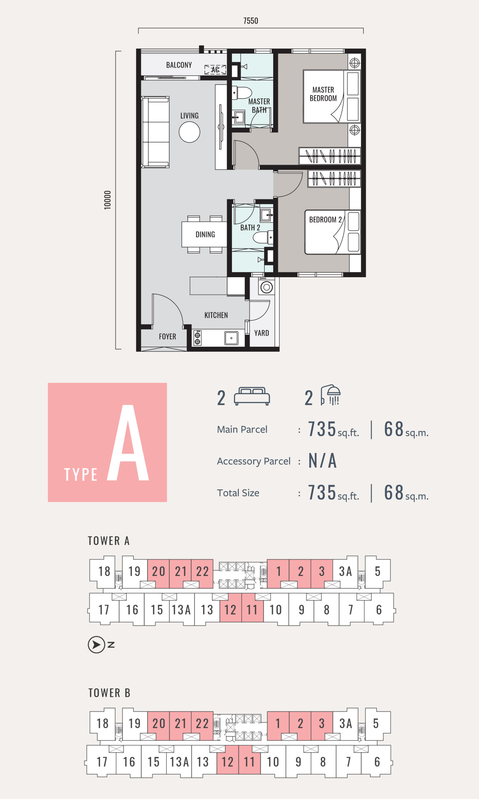 Room Type A floor plan