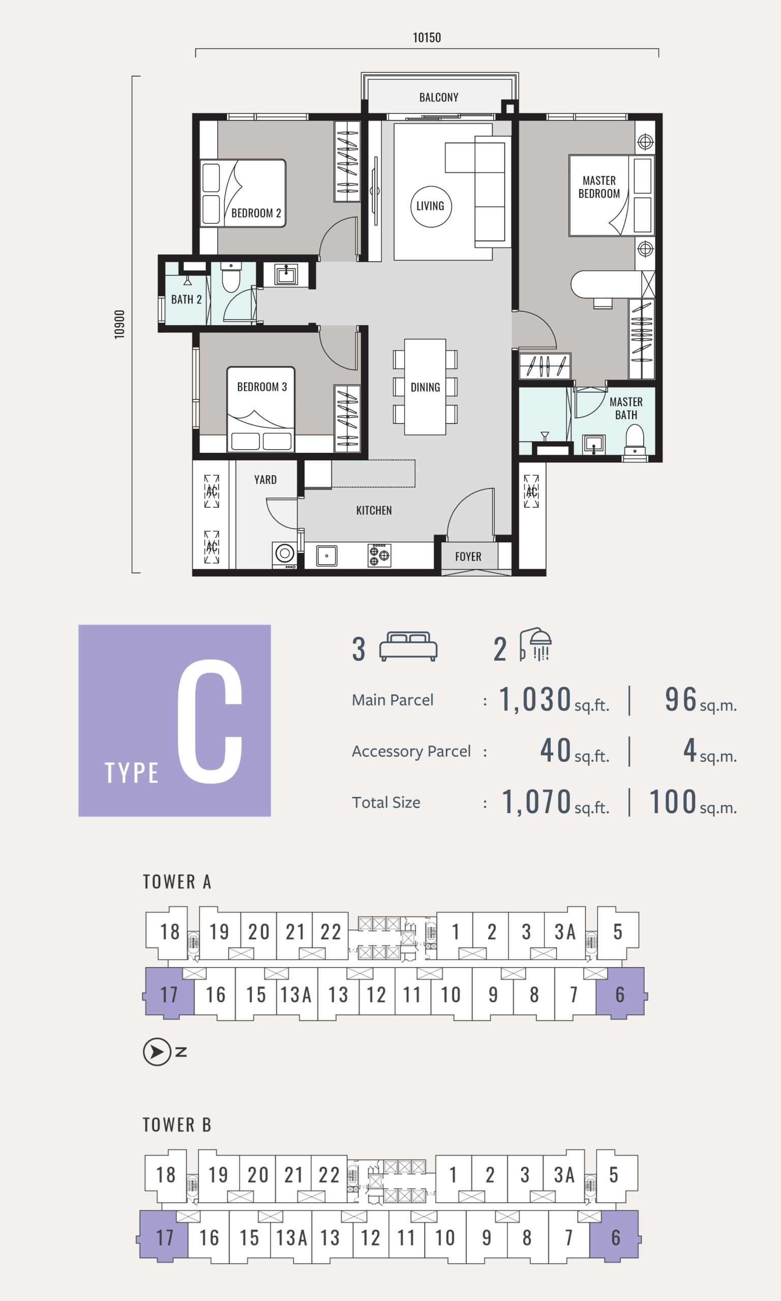 Room Type C floor plan