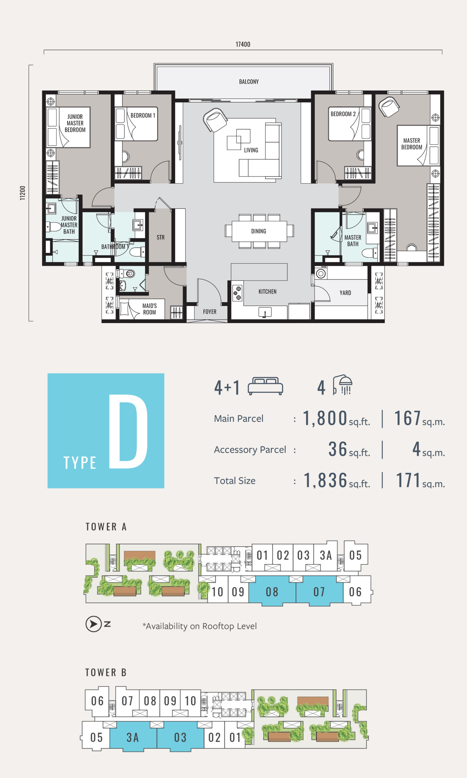 Room Type D floor plan
